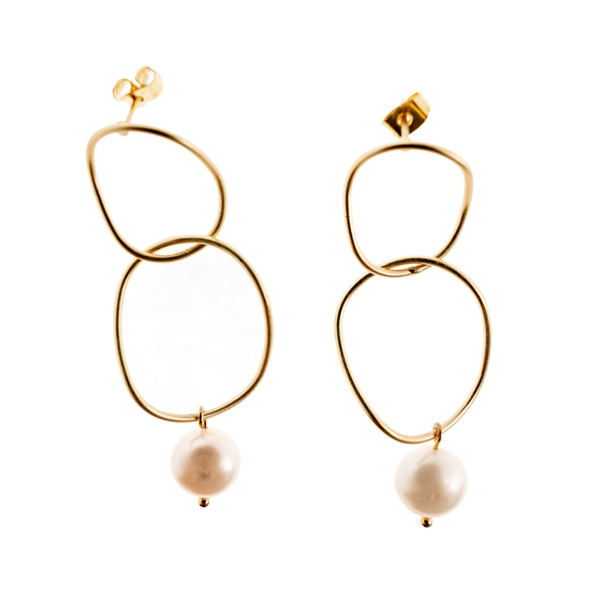 Pendientes Infinito Perla - 2
